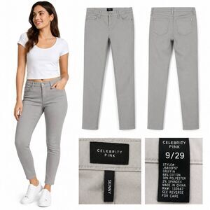 Celebrity Pink Gray Skinny Jeans Size 9/29 Stretch